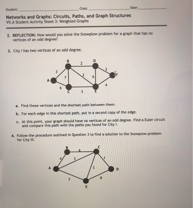 Student Class Date Works And Graphs Circuits Chegg 