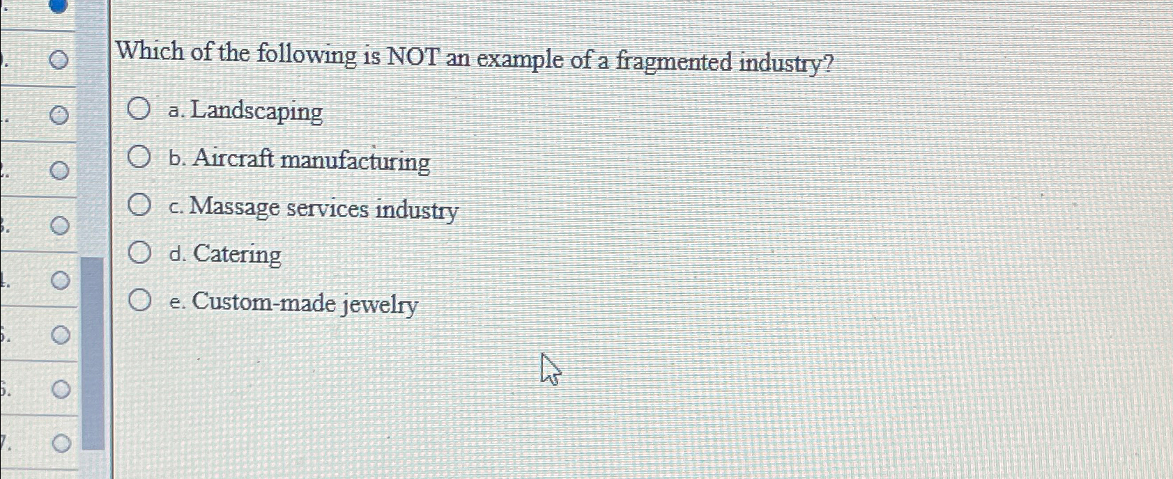 Solved Which of the following is NOT an example of a