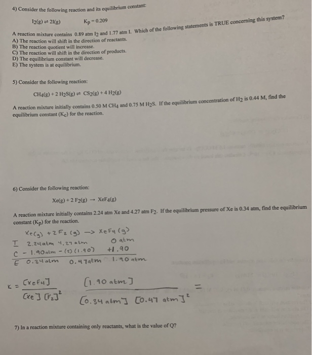 Solved 1) Consider the following reaction: Cus(s) + O2(e) = | Chegg.com