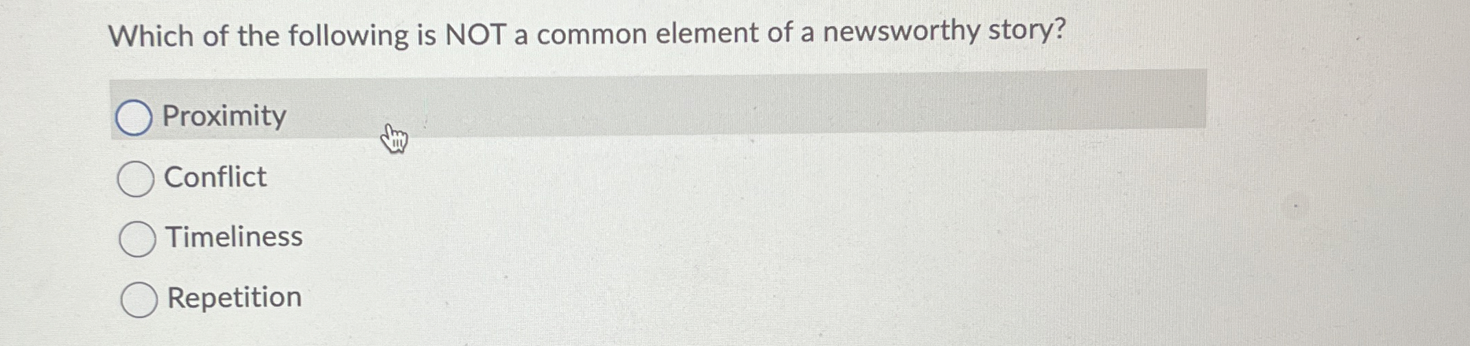 Solved Which of the following is NOT a common element of a | Chegg.com