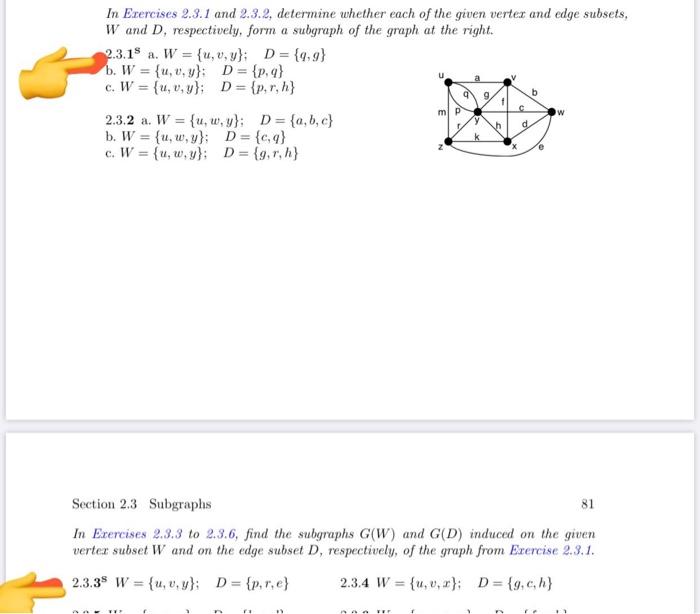 Solved In Exercises 2 3 1 And 2 3 2 Determine Whether Ea Chegg Com