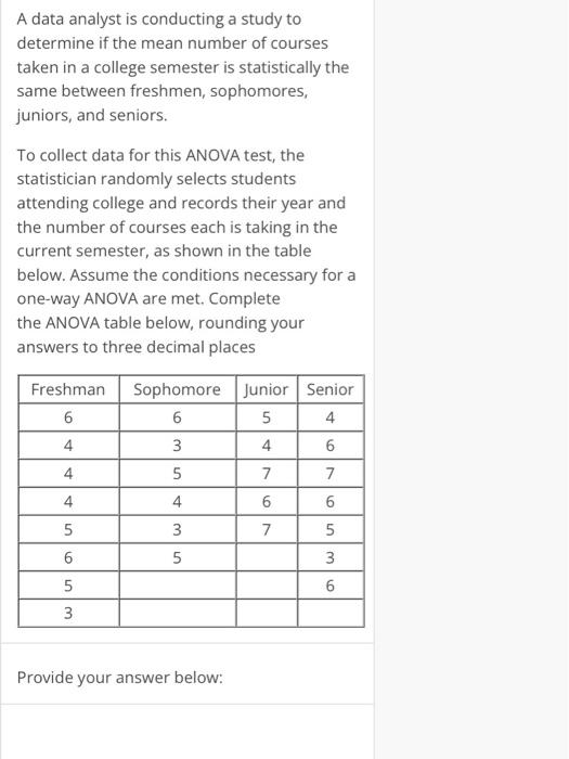 solved-a-data-analyst-is-conducting-a-study-to-determine-if-chegg