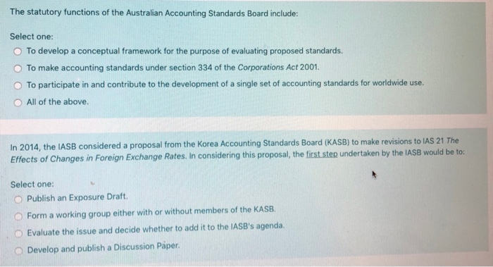 the development of an oversight process the development of an oversight process
