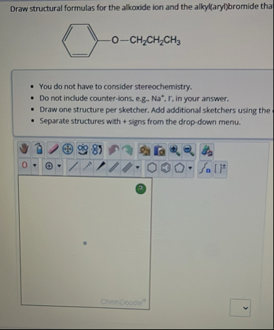 Solved Draw structural formulas for the alkoxide ion and the | Chegg.com