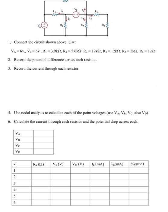 only 2 given sources are Va = 6v and Vo = 6v from the | Chegg.com