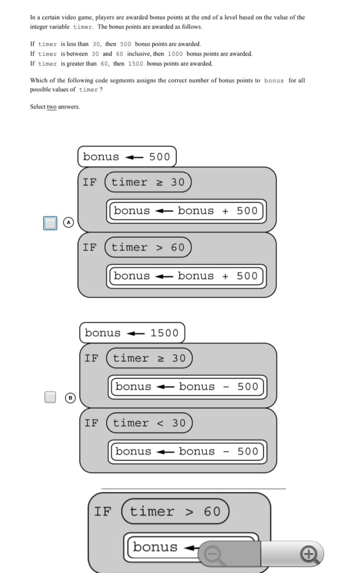 Solved In a certain video game, players are awarded bonus