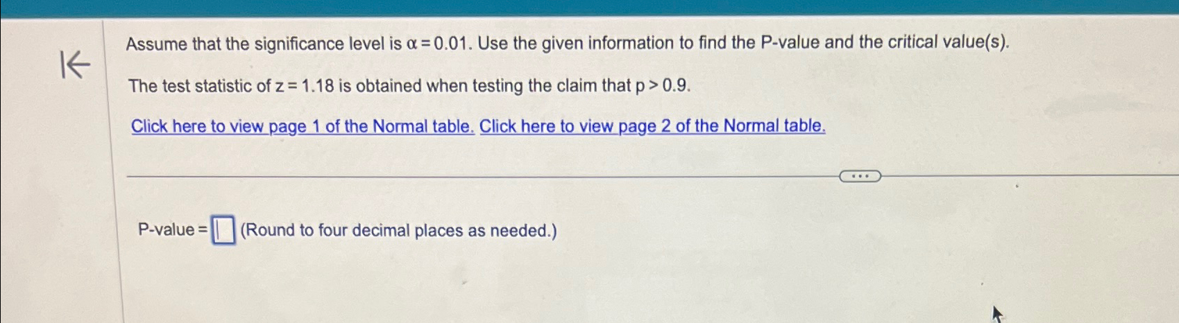 Solved Assume that the significance level is α=0.01. ﻿Use | Chegg.com
