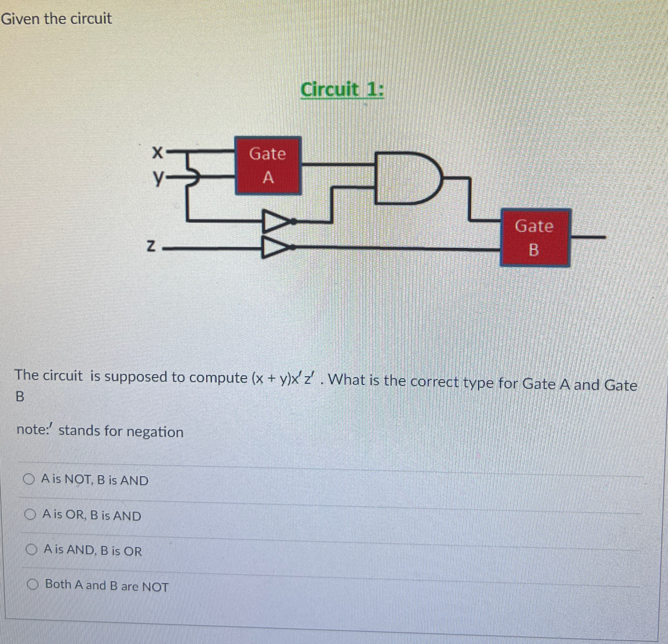 Solved Given the circuitCircuit 1:The circuit is supposed to | Chegg.com