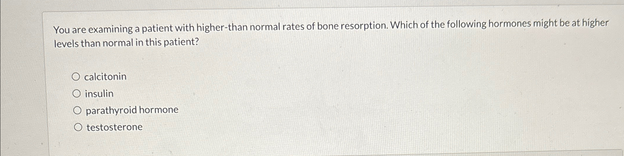 Solved You are examining a patient with higher-than normal | Chegg.com