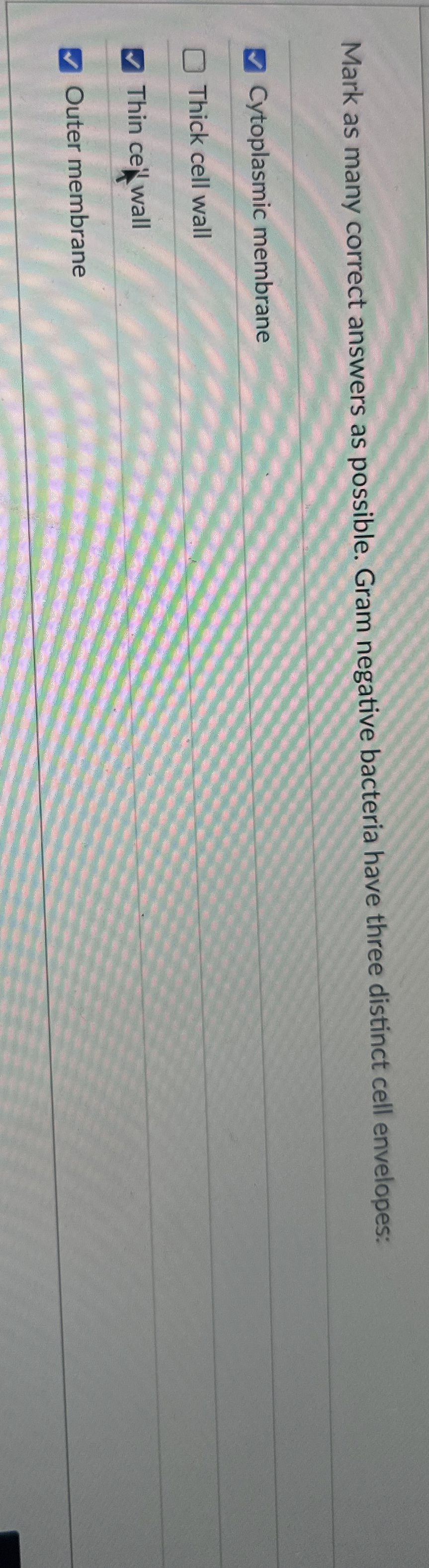 Solved Mark as many correct answers as possible. Gram