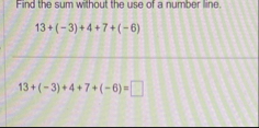 Solved Find the sum without the use of a number | Chegg.com