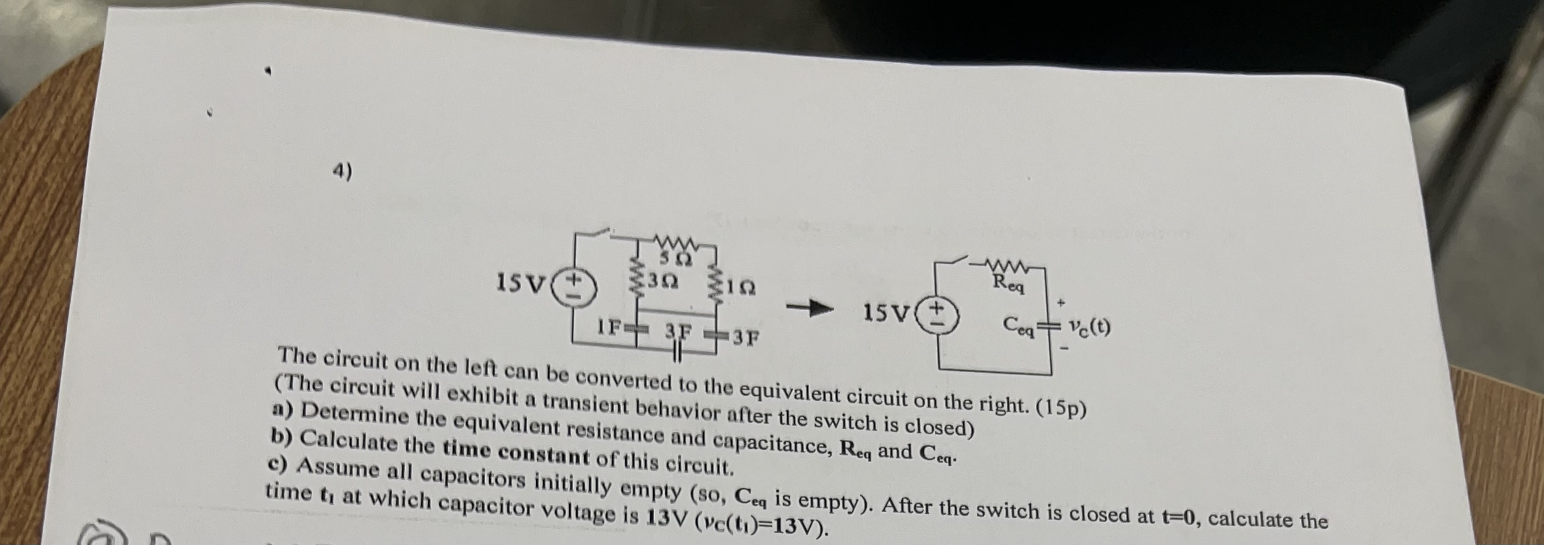 Solved The circuit on the lel(The circuit will exhibit a | Chegg.com