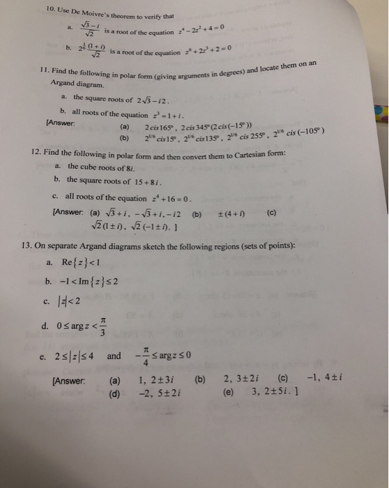 Solved 1,23,24,27,28,29,33 a. Find i. Re { 3 (1 - 1)33 (x + | Chegg.com