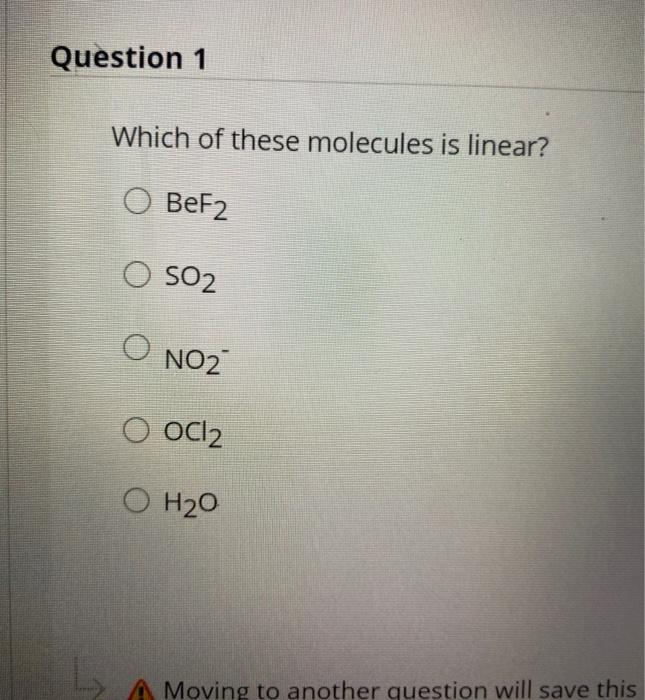 SOLVED Which One Of The Following Molecules Is Nonpolar?