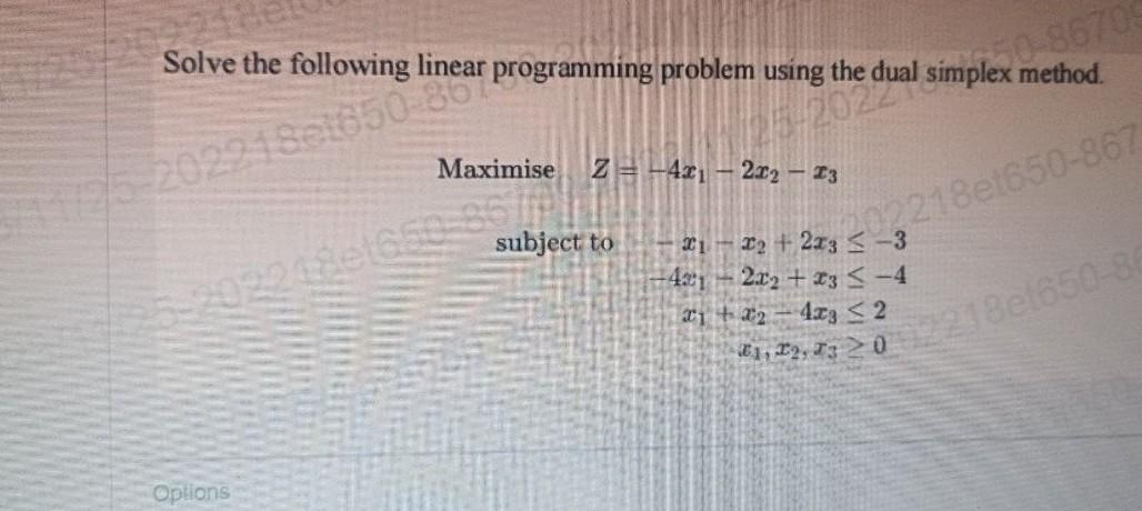 Solved Solve the following linear programming problem using | Chegg.com