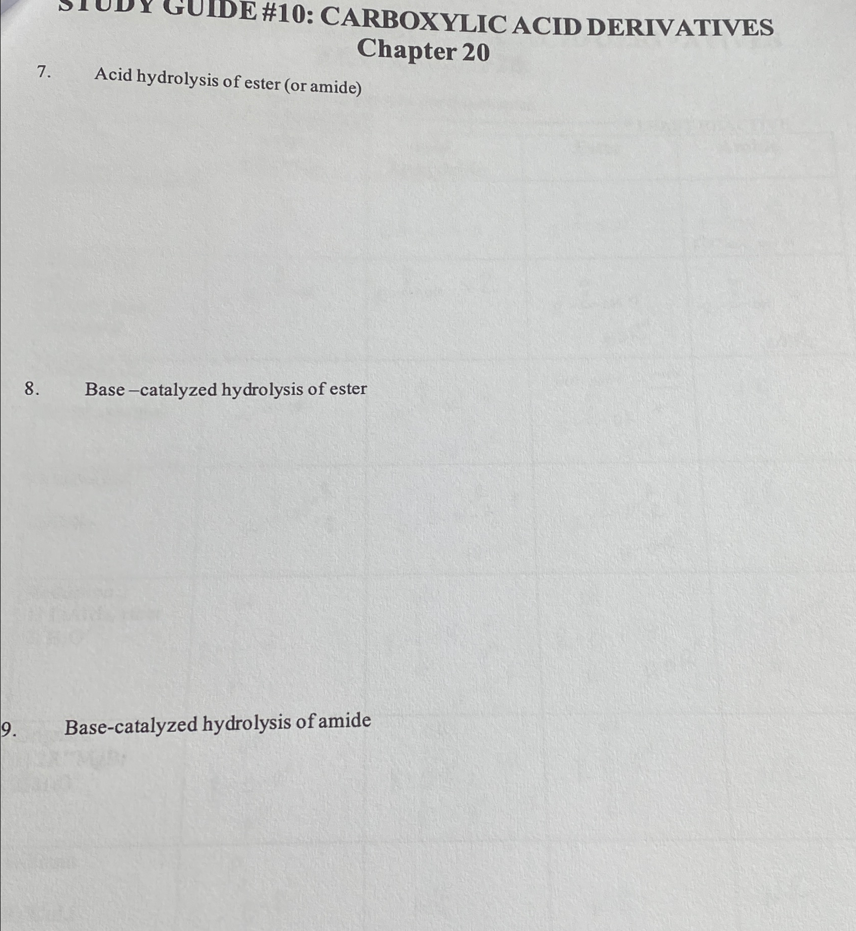 Solved Chapter 20Please draw the mechanism 7. ﻿Acid | Chegg.com
