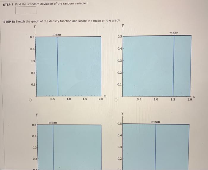 Solved Use the given probability density function over the | Chegg.com