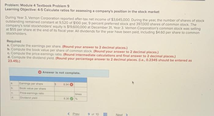 Solved Problem: Module 4 Textbook Problem 9 Learning | Chegg.com