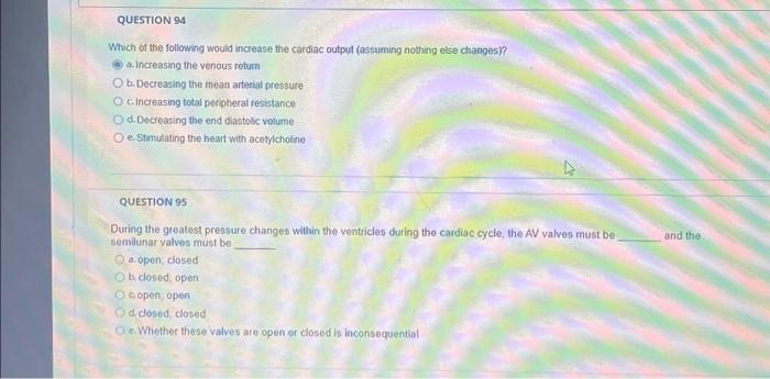 Solved QUESTION 94 Which of the following would increase the | Chegg.com