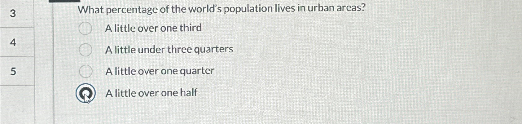 Solved 3455what Percentage Of The World's Population Lives 