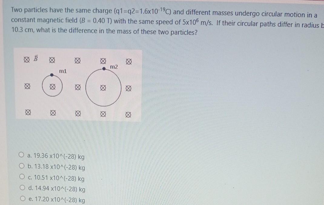 Solved Two particles have the same charge (91=42=1.6x10-1°C) | Chegg.com