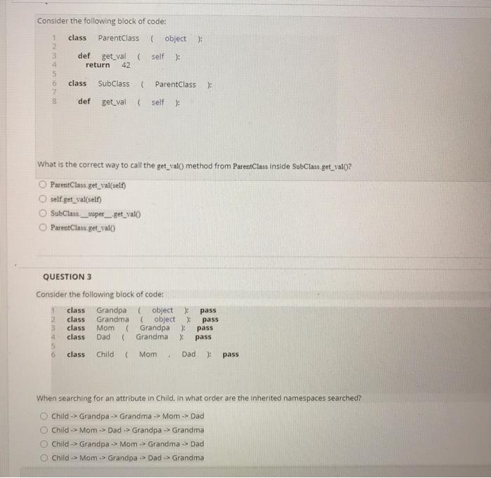 Solved PYTHON LANGUAGE!Please answer these 2 questions for a | Chegg.com