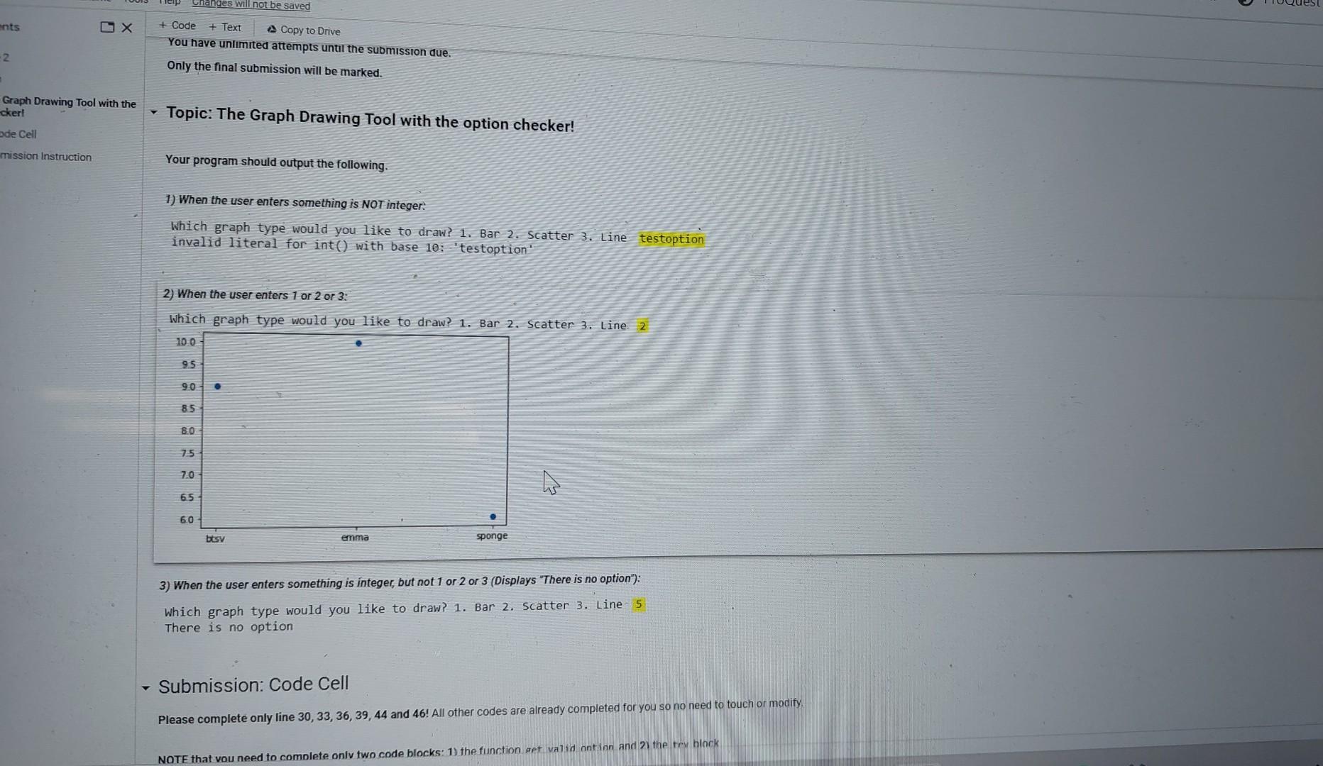 Solved graph drawing tool with the topic the graph chegg
