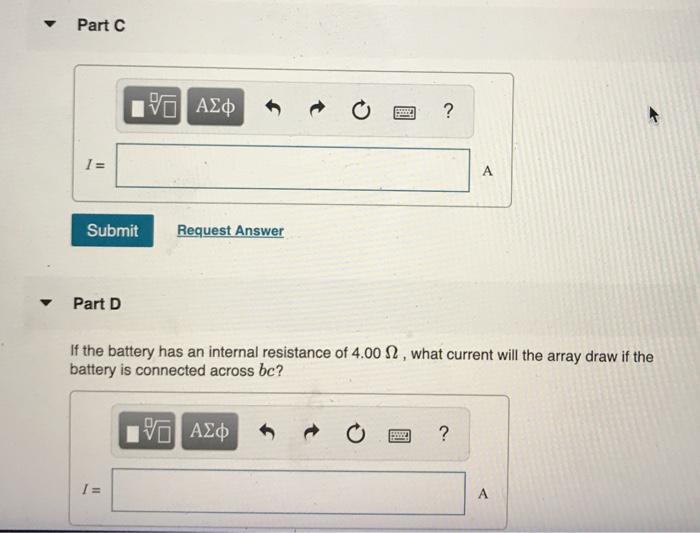 Solved A triangular array of resistors is shown in the | Chegg.com