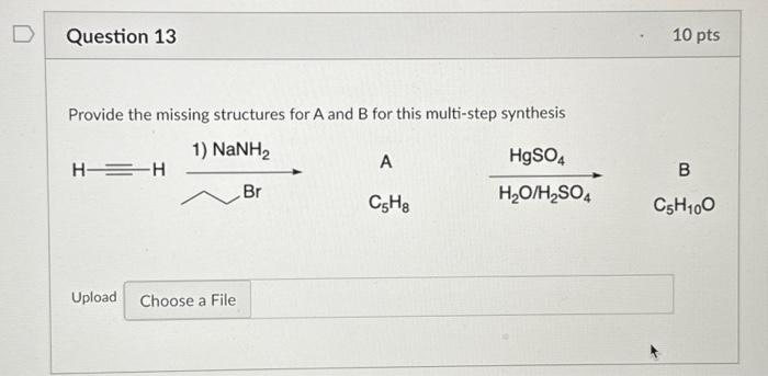 Solved Provide The Missing Structures For A And B For This | Chegg.com