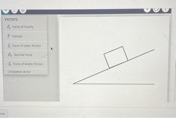 Solved A box is at rest on a ramp with a coefficienct of | Chegg.com