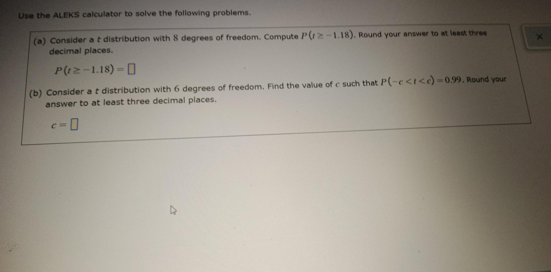 Solved Use the ALEKS calculator to solve the following
