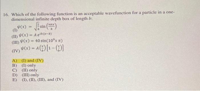 Solved 6. Which of the following function is an acceptable | Chegg.com