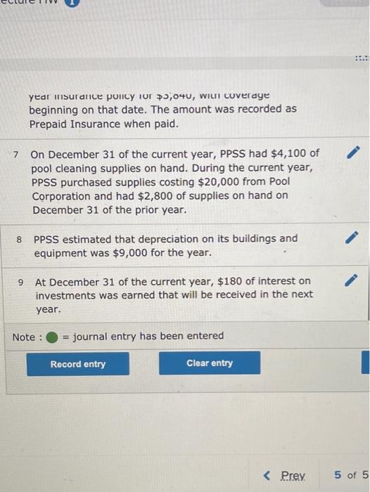 Solved Penny's Pool Service & Supply, Inc. (PPSS) is
