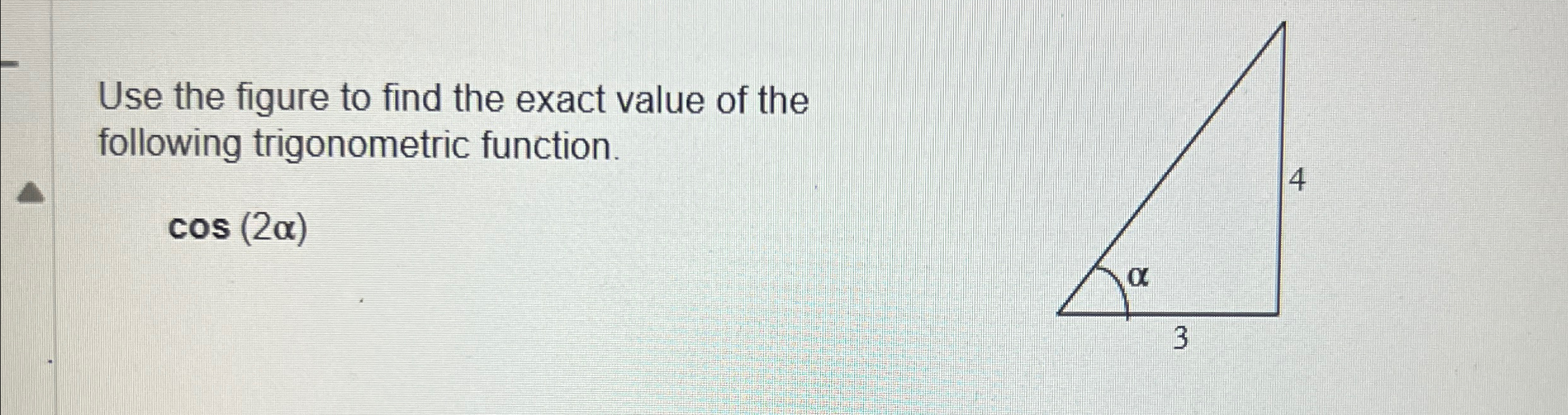 Solved Use the figure to find the exact value of the | Chegg.com