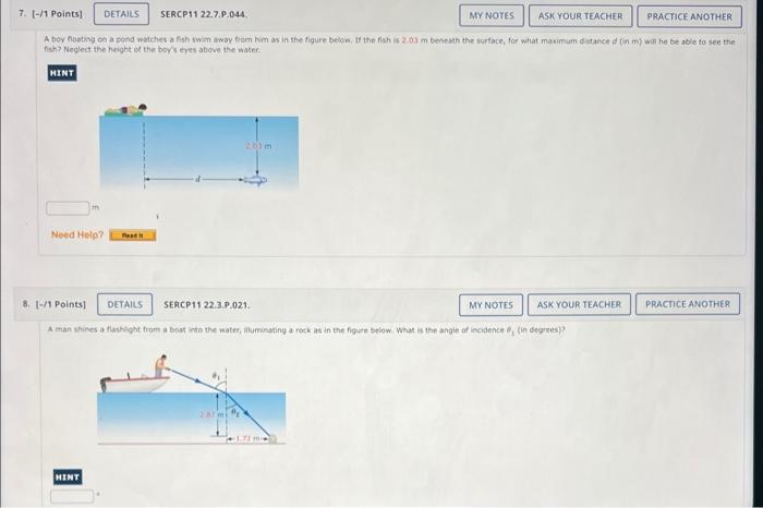 Solved As shown in the figure below, a light ray is incident | Chegg.com