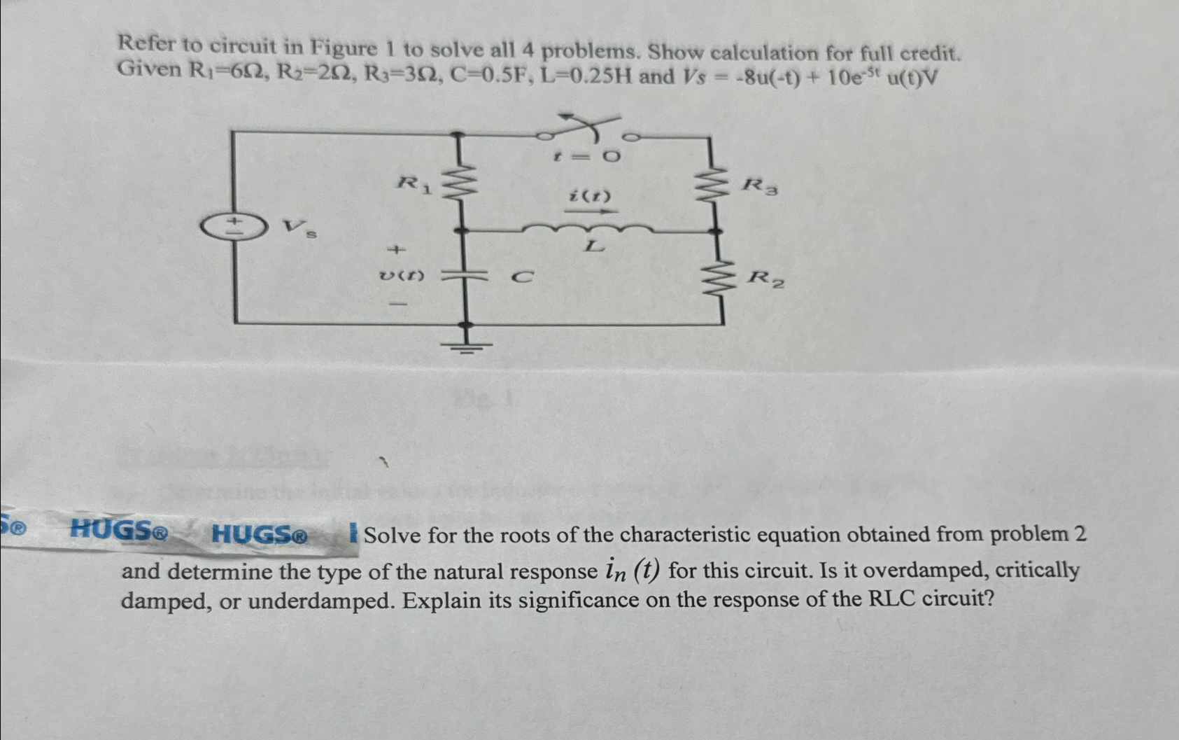 Solved Refer to circuit in Figure 1 ﻿to solve all 4 | Chegg.com