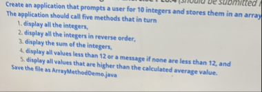 Solved Create an application that prompts a user for 10 | Chegg.com
