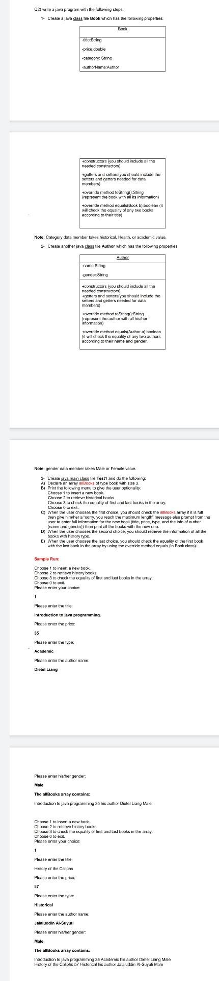 Solved 02) write a java program with the following steps: 1- | Chegg.com