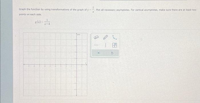Solved Graph the function by using transformations of the | Chegg.com