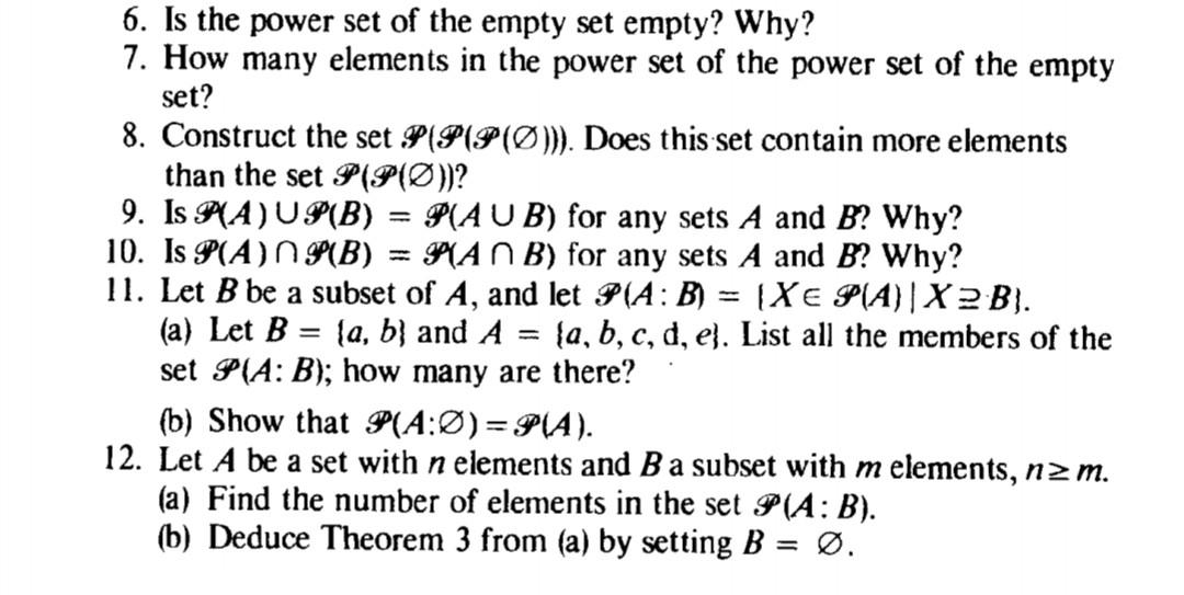 power set of empty set has exactly how many elements