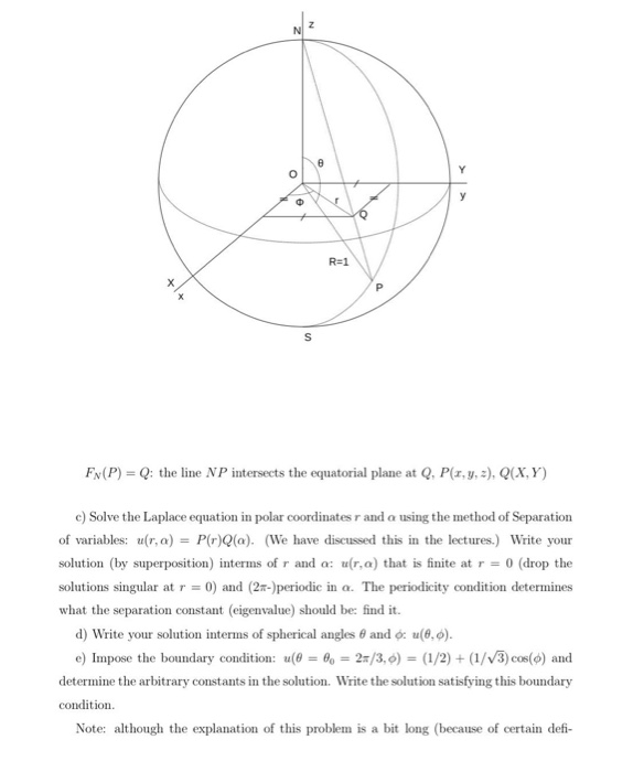 1 We Want To Solve The Spherical Laplace Equation Chegg Com