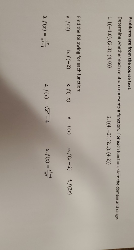 Solved Problems are from the course text. Determine whether | Chegg.com