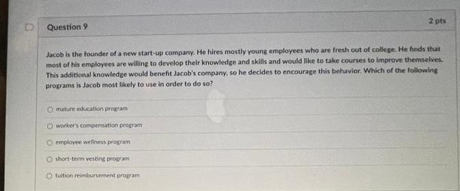 Solved Jacob is the founder of a new start-up company. He | Chegg.com