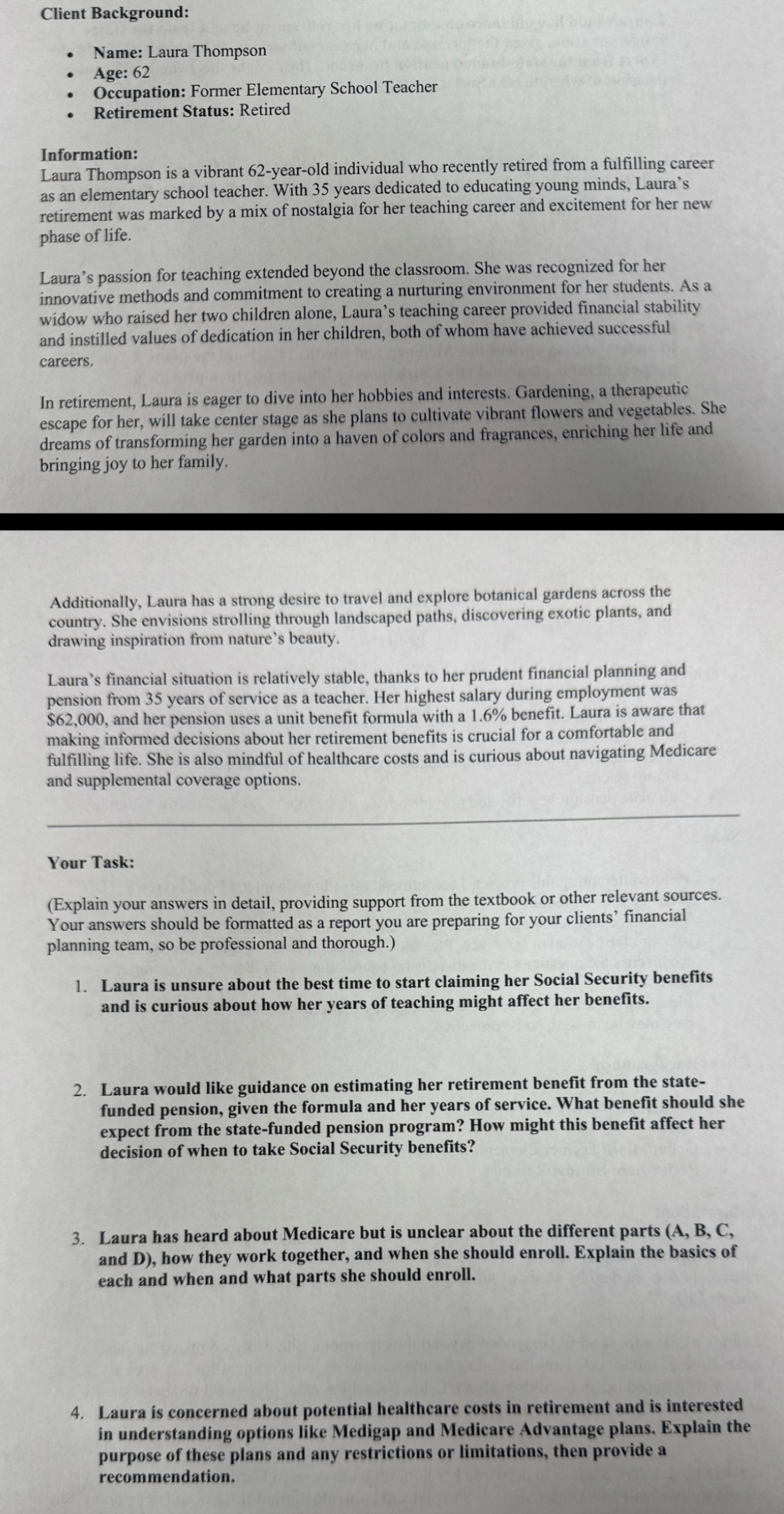 Solved Please answer the 4 ﻿questions below based on the | Chegg.com