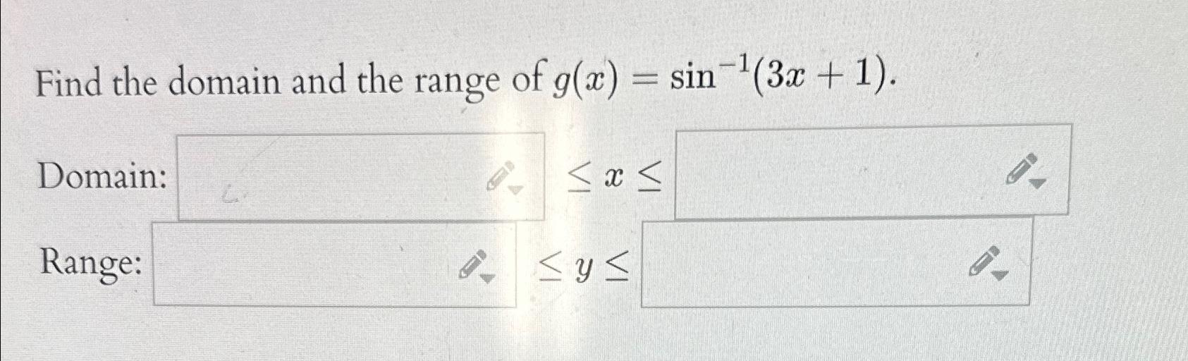 G X Sin 1 3x 1