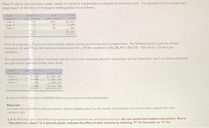 solved-required-mix-variance-yield-variance-efficiency-chegg