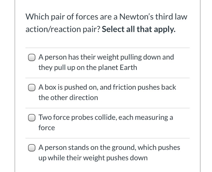 solved-which-pair-of-forces-are-a-newton-s-third-law-chegg