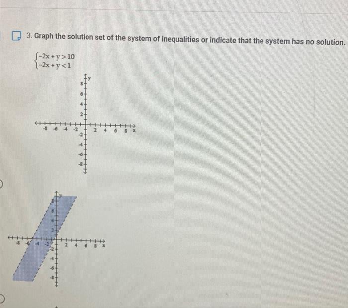 Solved 3. Graph the solution set of the system of | Chegg.com