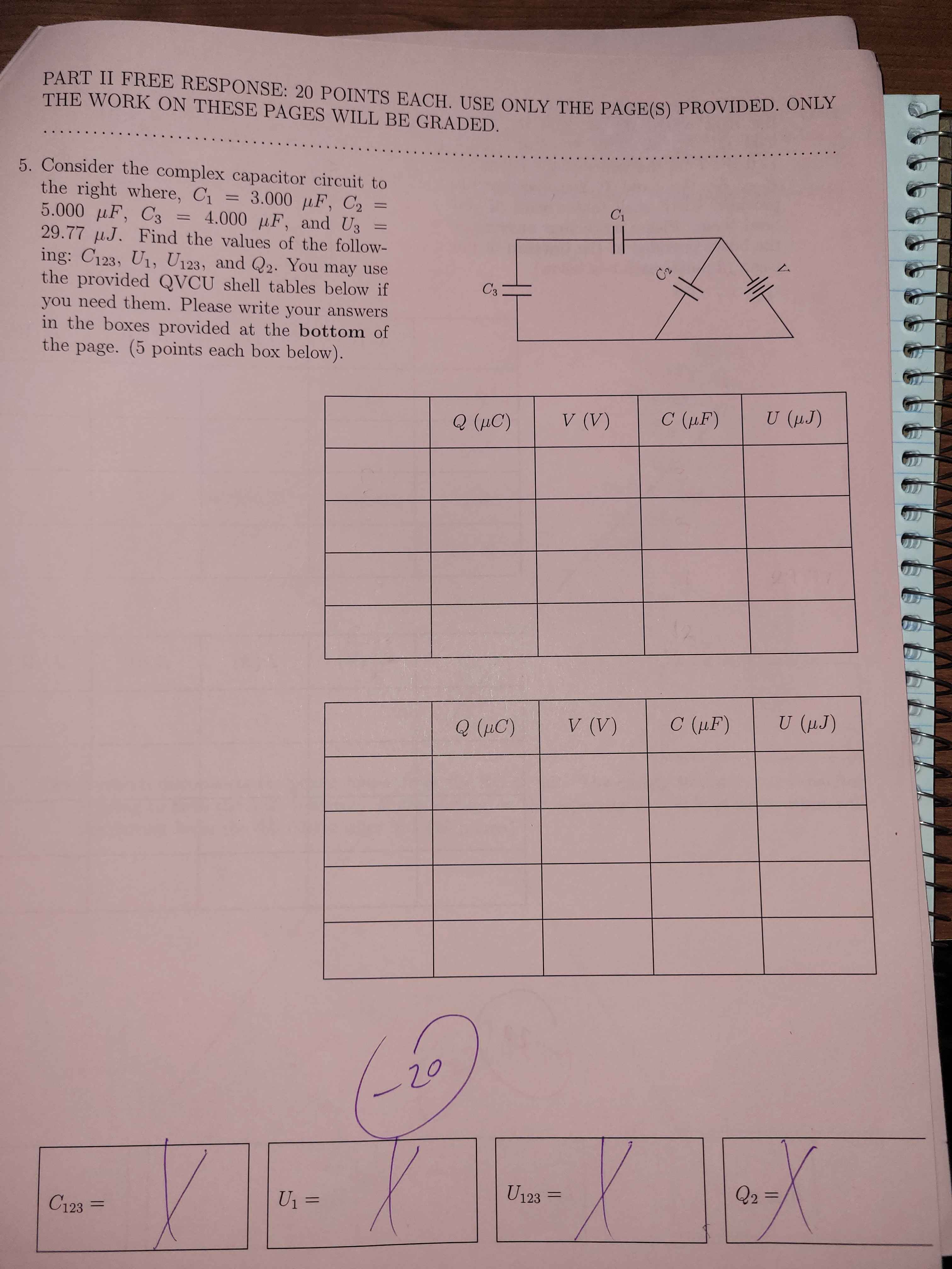 Solved PART II ﻿FREE RESPONSE: 20 ﻿POINTS EACH. USE ONLY THE | Chegg.com