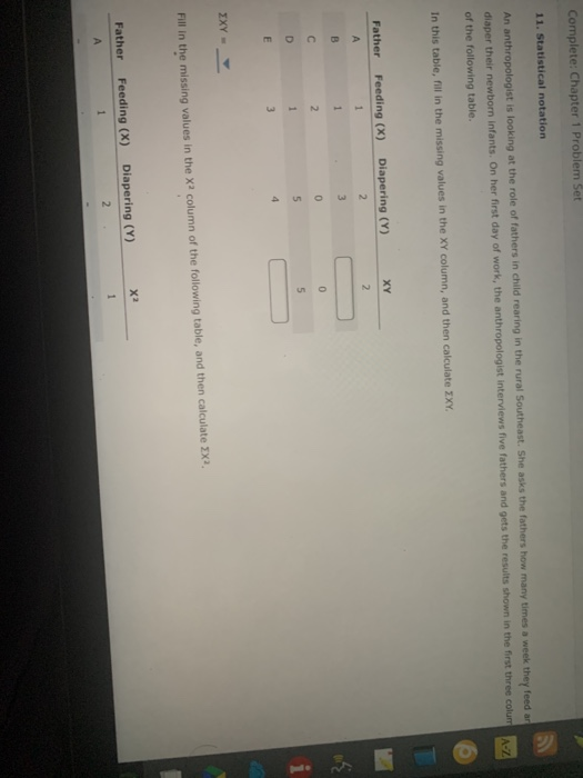 Solved Complete: Chapter 1 Problem Set 11. Statistical | Chegg.com